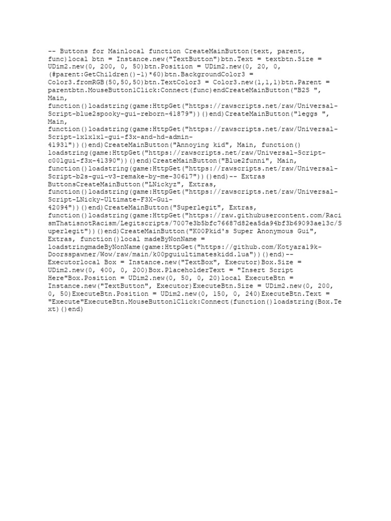 Script Lua | PDF