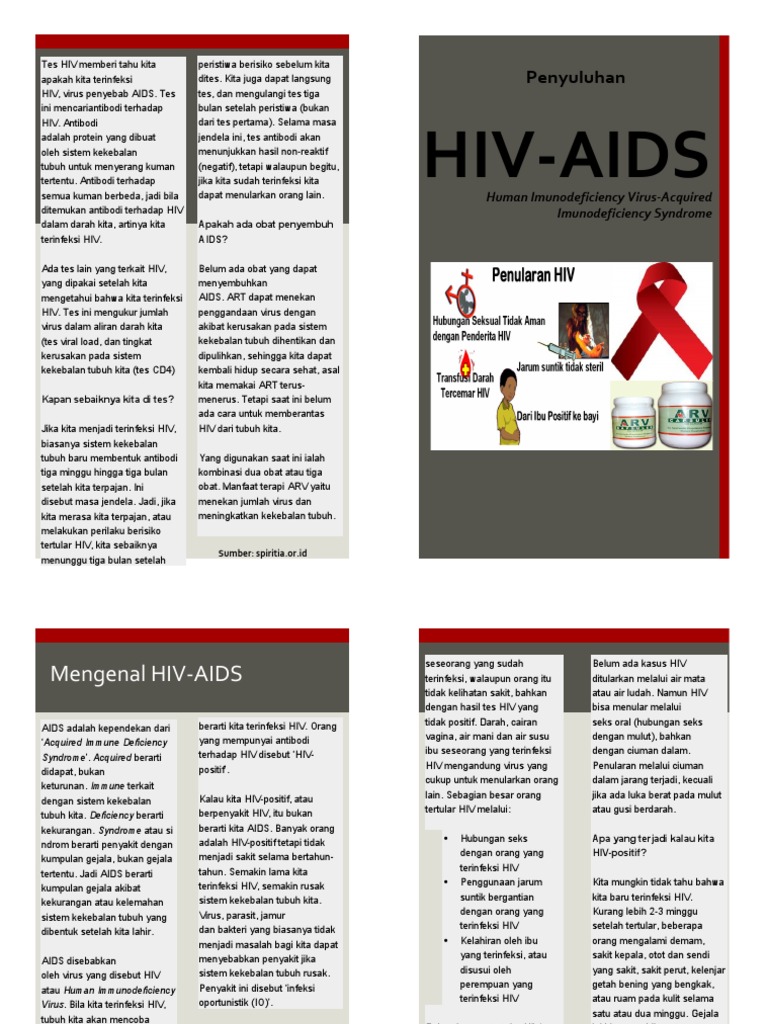 Leaflet Hiv Aids