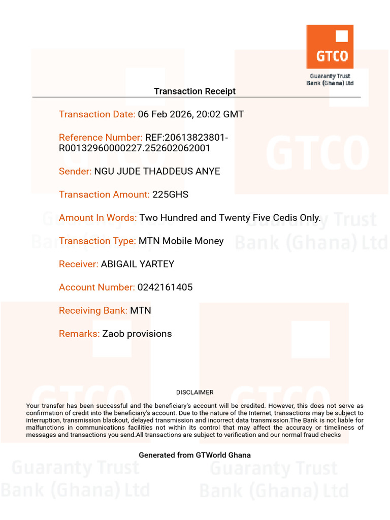 Transaction Date: Reference Number | PDF
