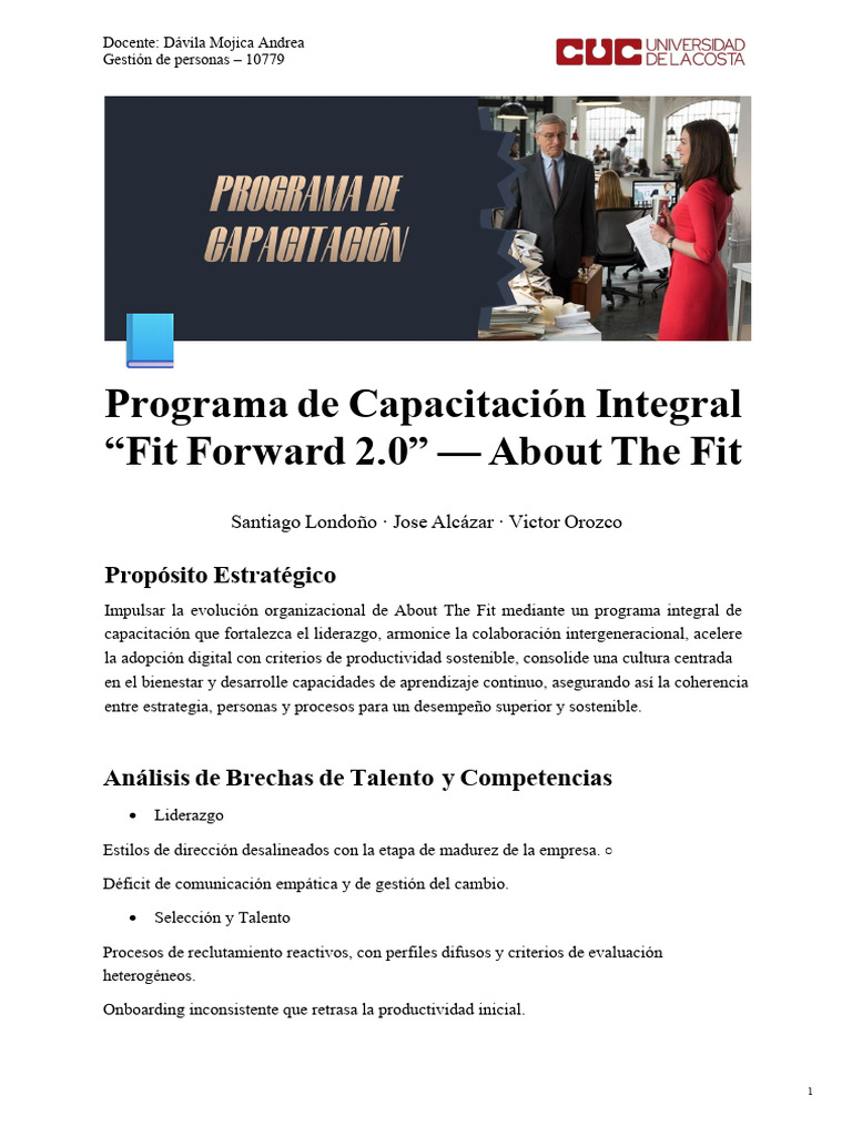 Programa de Capacitacion | PDF | Liderazgo | Business