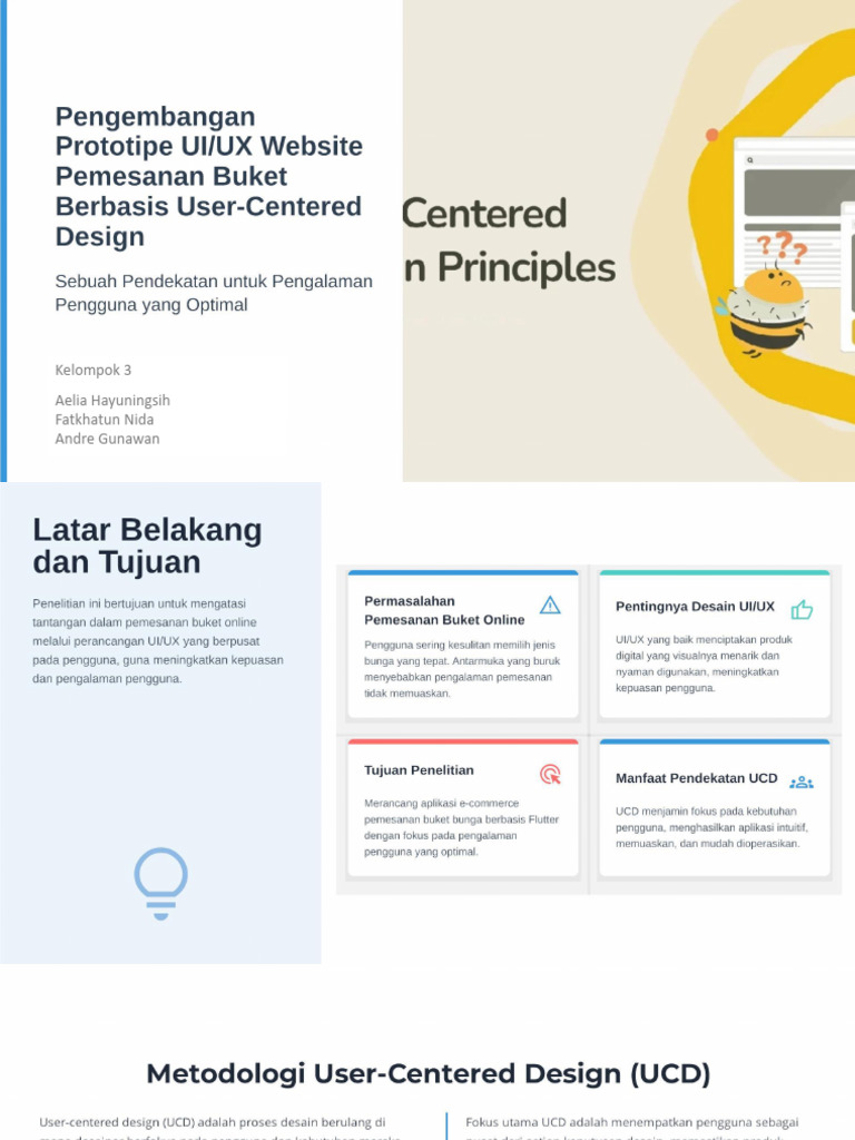 Pengembangan Prototype UI - UX Website Pemesanan Buket | PDF