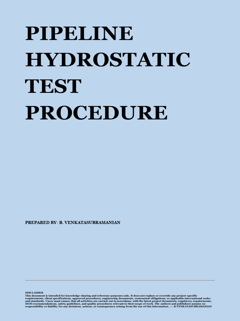 Pipe Line Hedrotest 1768042020 | PDF | Pipe (Fluid Conveyance) | Leak