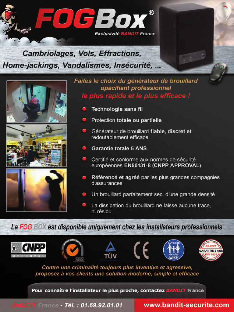 Documentation Commerciale Fog Box Bandit | PDF