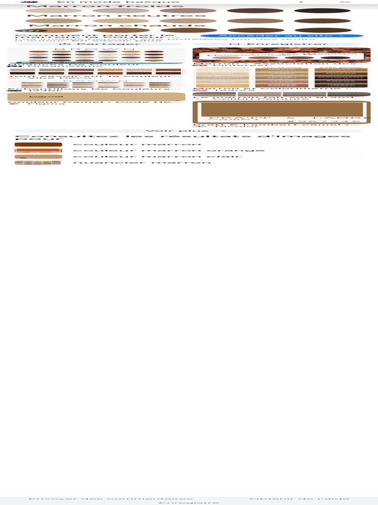Differents Types de Marron - Recherche Google | PDF | Marron | Couleur