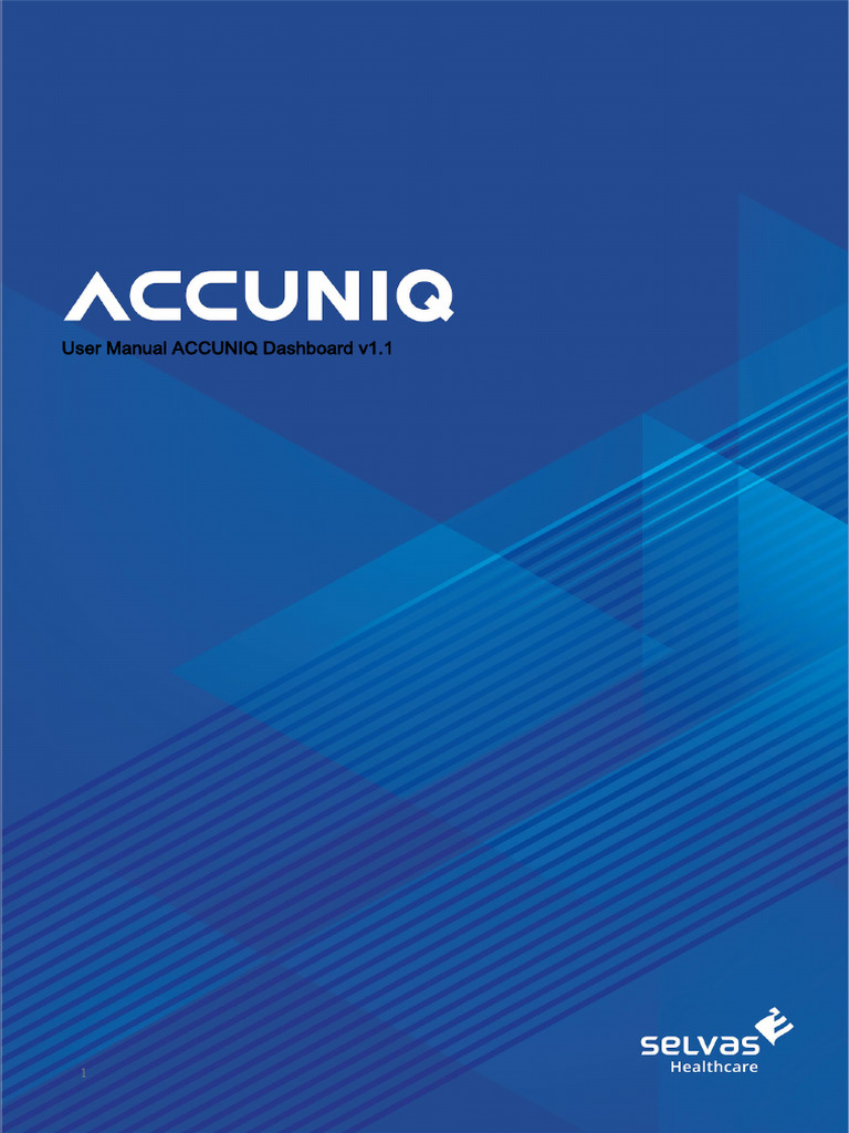 ACCUNIQ Dashboard User Manual - EN - v1.1 - 231121 | PDF | Tablet ...