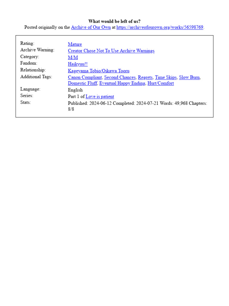 What Would Be Left of Us | PDF