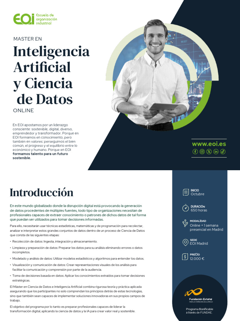 Folleto Master en Inteligencia Artificial y Ciencia de Datos | PDF ...