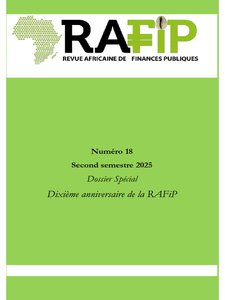 Rafip N°18 - 2nd Semestre 2025 | PDF | Impôts | Comptabilité
