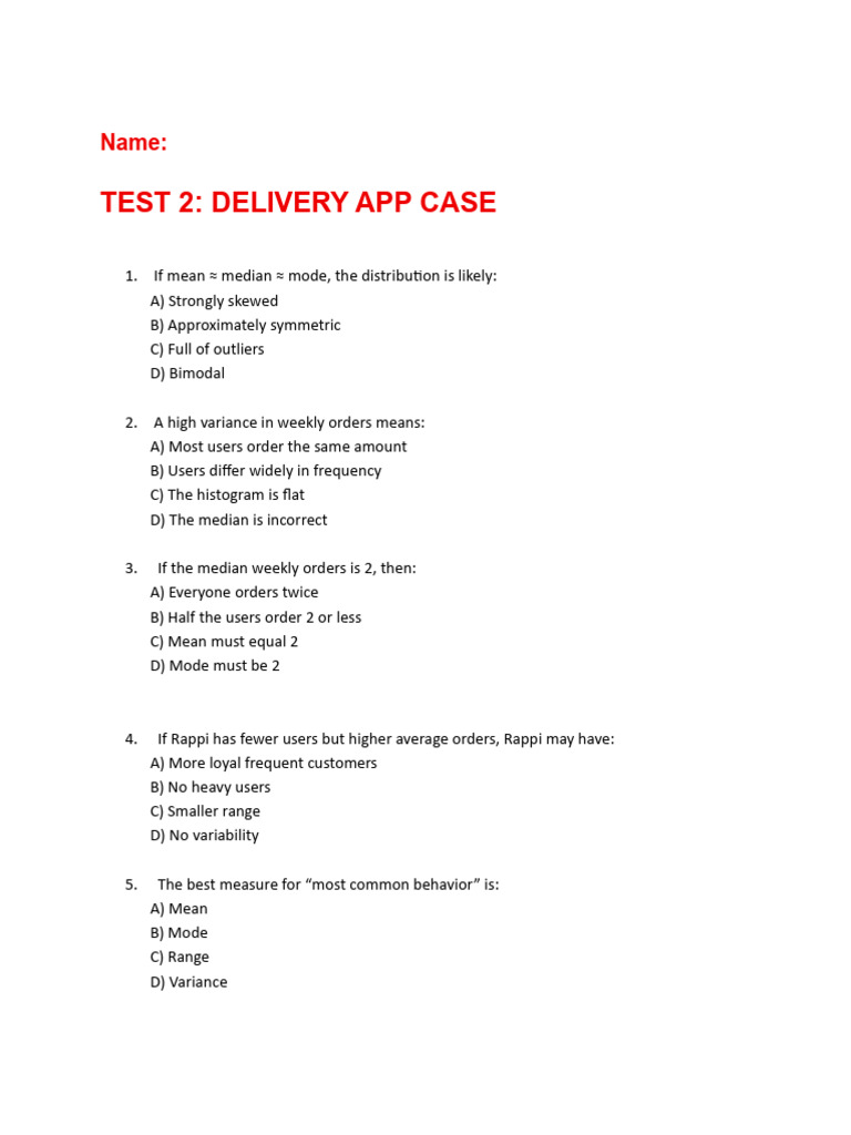 Test Version 2 | PDF