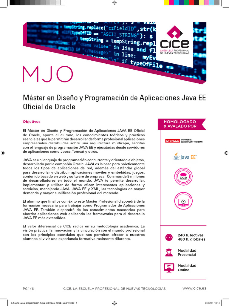 Master Java Administracion Bases Datos - Mjo | PDF | SQL | Bases de datos
