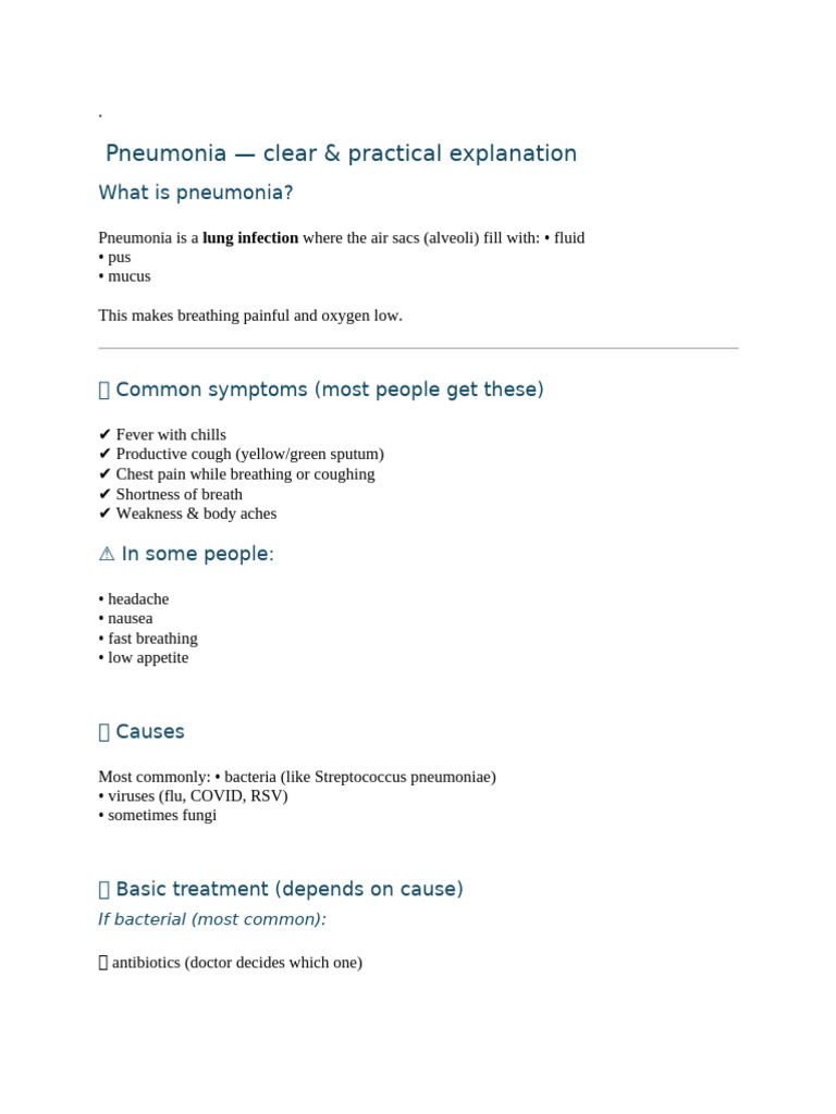 Pneumonia | PDF