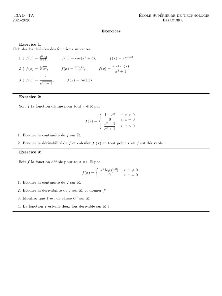 Exercices | PDF