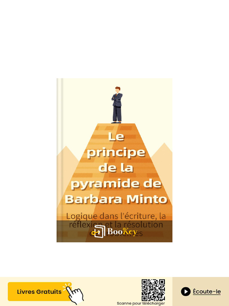 Le Principe de La Pyramide de Barbara Minto PDF | PDF | Induction ...
