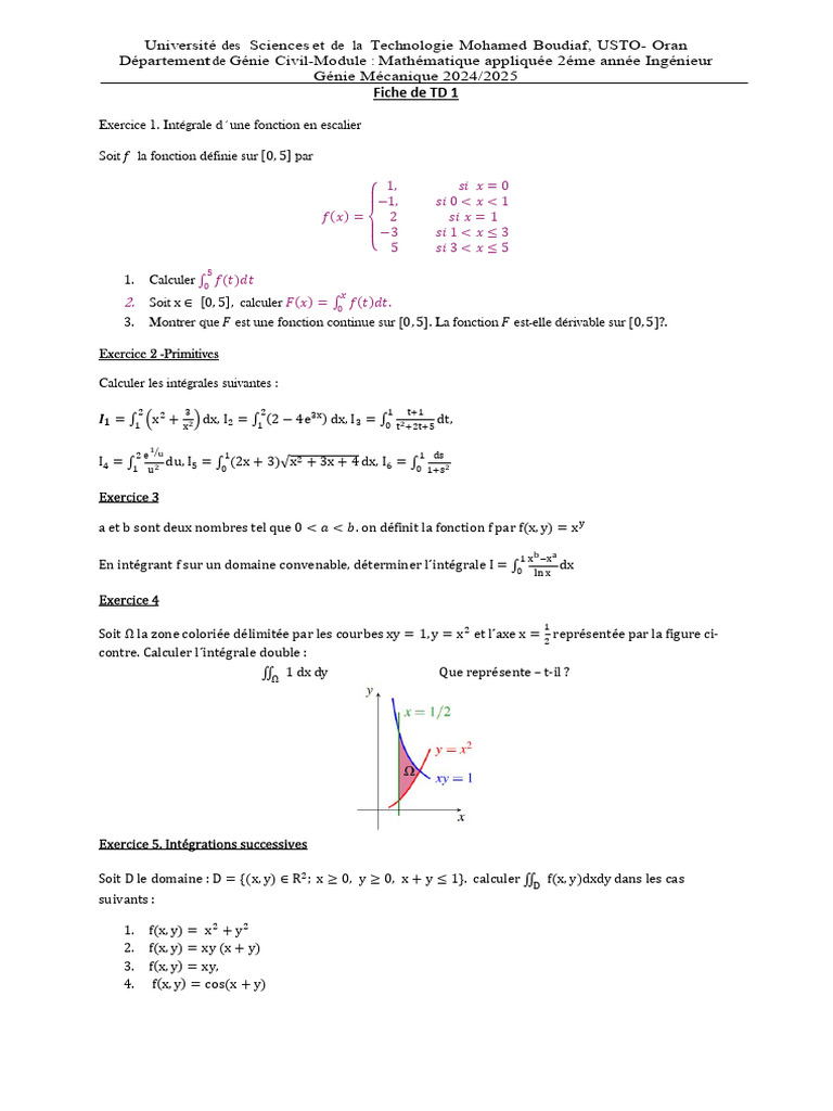 Fiche de TD 1 Correction | PDF | Science