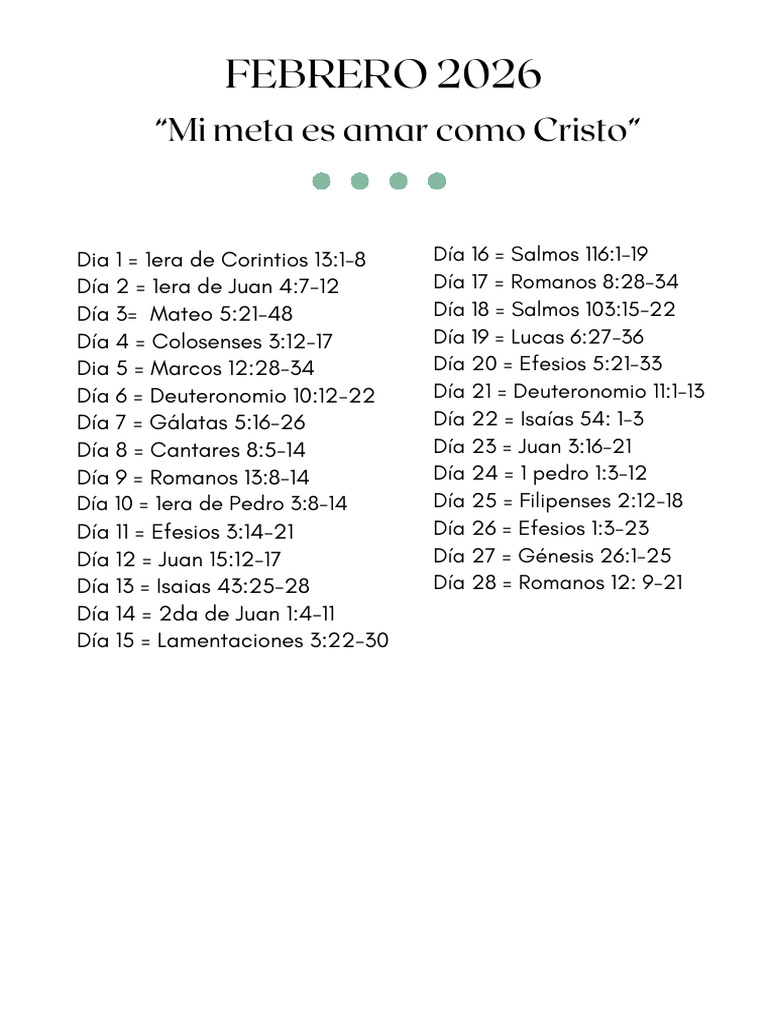 Plan de Lectura Biblica 2026 | PDF | 1st Millennium Bc Works | Gente ...