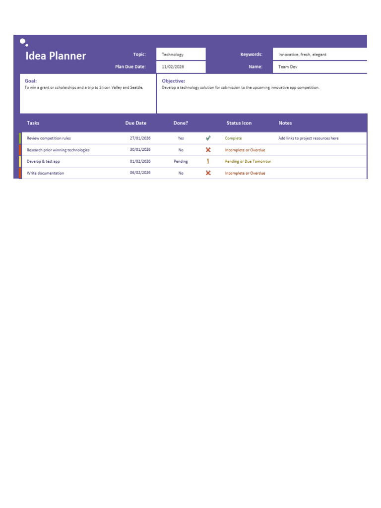 Planner 1 | PDF