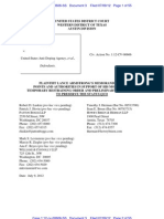 Lance Armstrong v. USADA Federal TRO Memorandum