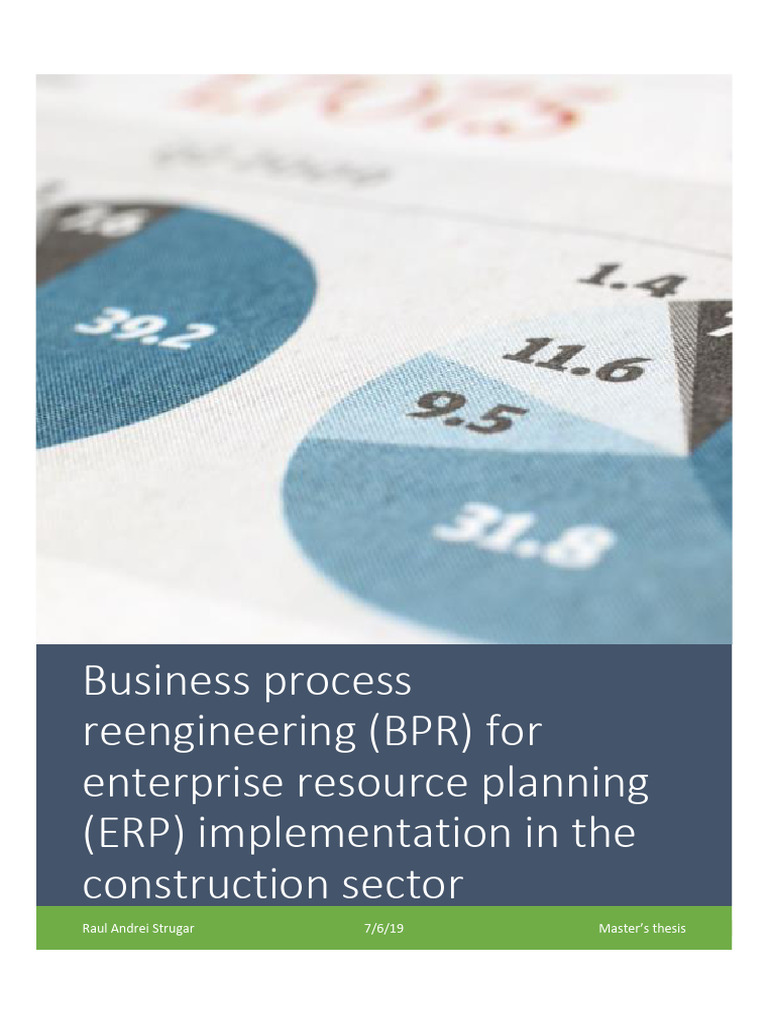 Business Process Reengineering (BPR) For Enterprise Resource Planning ...