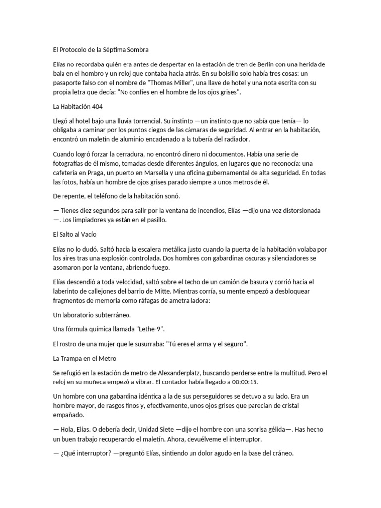 El Protocolo de La Séptima Sombra Por Dm | PDF