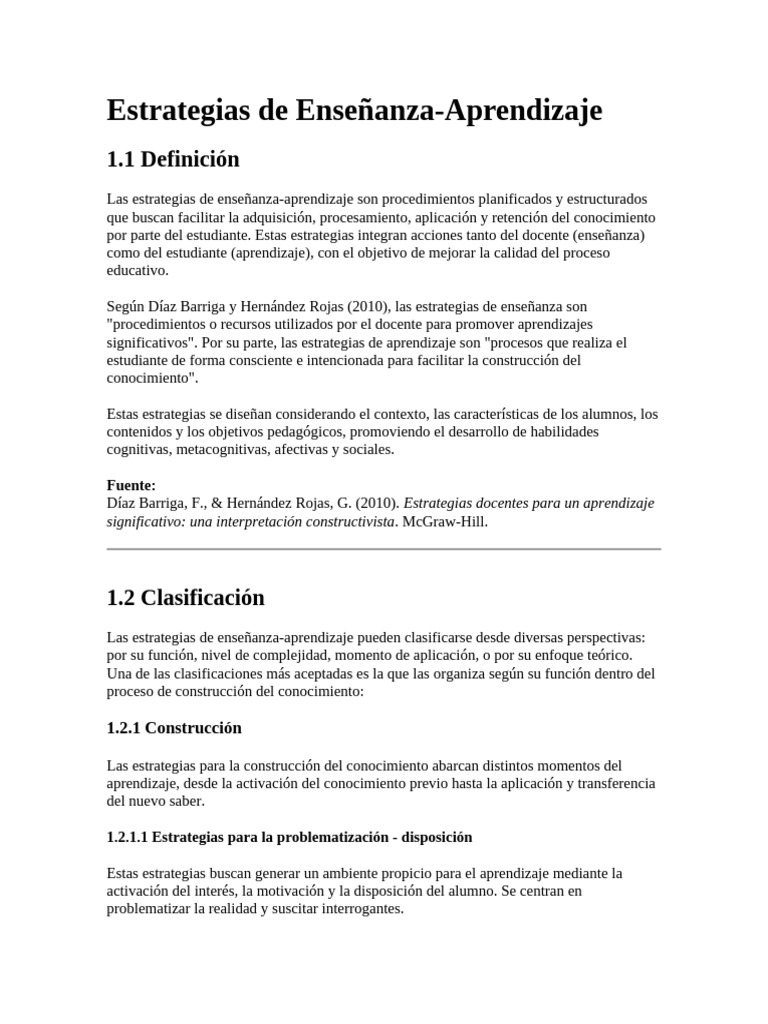 Estrategias de Enseñanza | PDF | Aprendizaje | Enseñando
