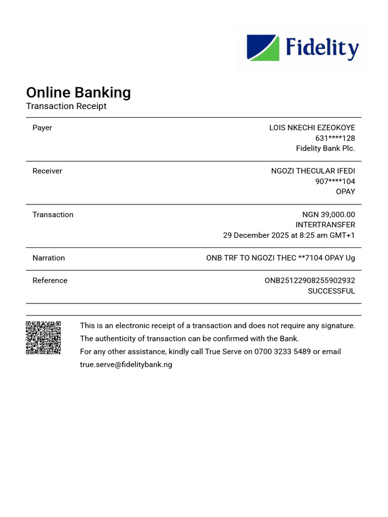 Transaction Receipt 254 | PDF