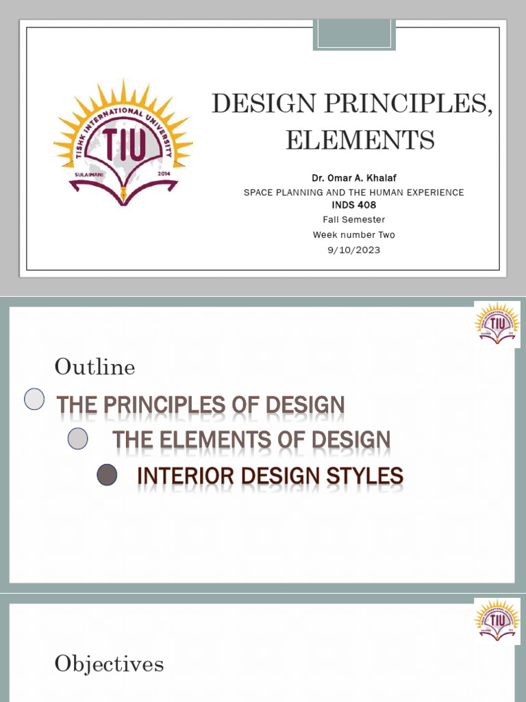Design Principles Elements 2 1 | PDF | Shape | Space