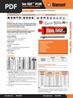 Drilling Sizes For Ramset Glue | PDF | Strength Of Materials | Concrete