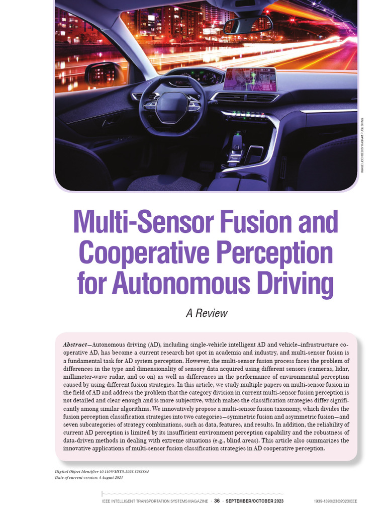 Multi-Sensor Fusion and Cooperative Perception For Autonomous Driving A ...
