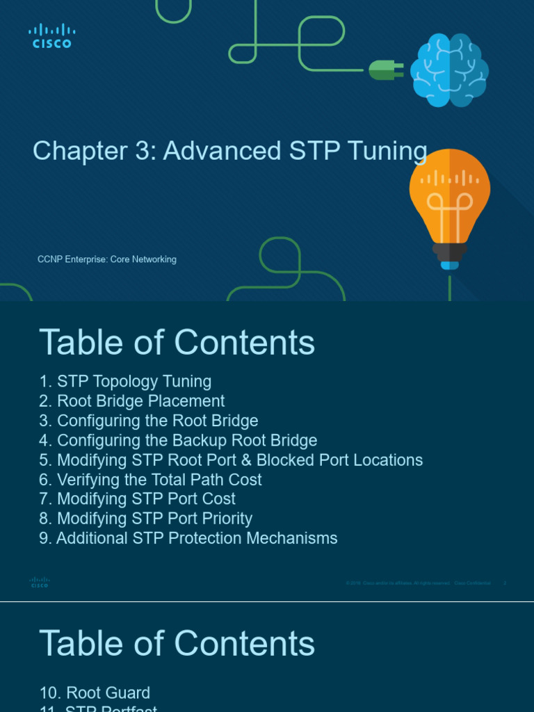 ENCOR Chapter 3+SPT Tuning | PDF | Computer Science | Network Protocols