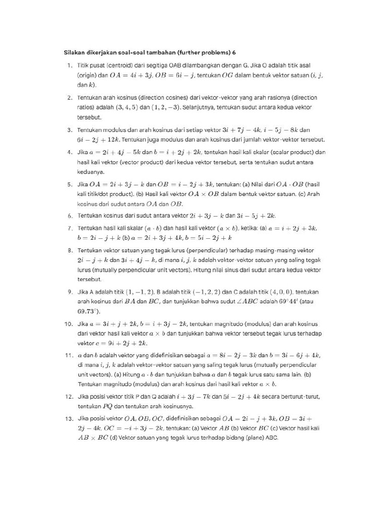 Soal Veector | PDF
