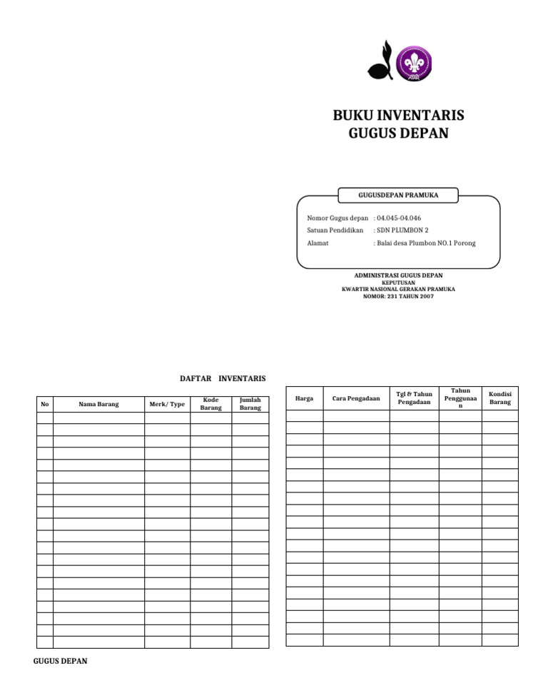 Buku Inventaris | PDF