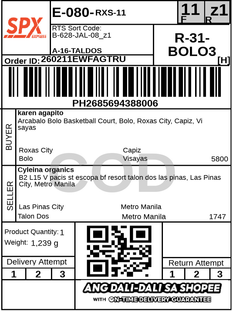 Air Waybill - Standard Local - 2 | PDF