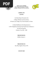 Article 95: Service Incentive Leave Guide | PDF | Parental Leave ...