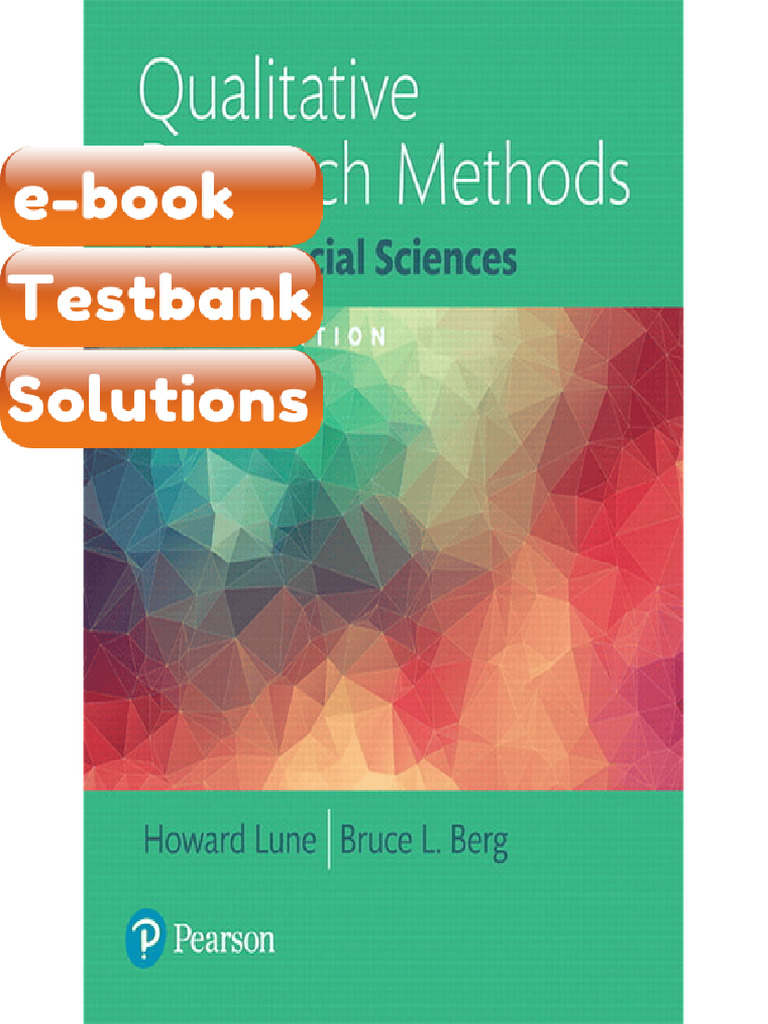 Testbank Qualitative Research Methods for the Social Sciences 9th ...