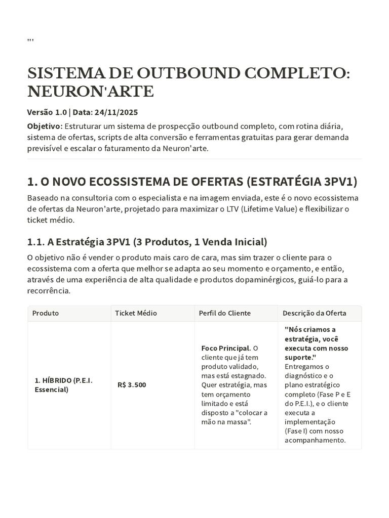 Modelo Outbound | PDF | Cliente