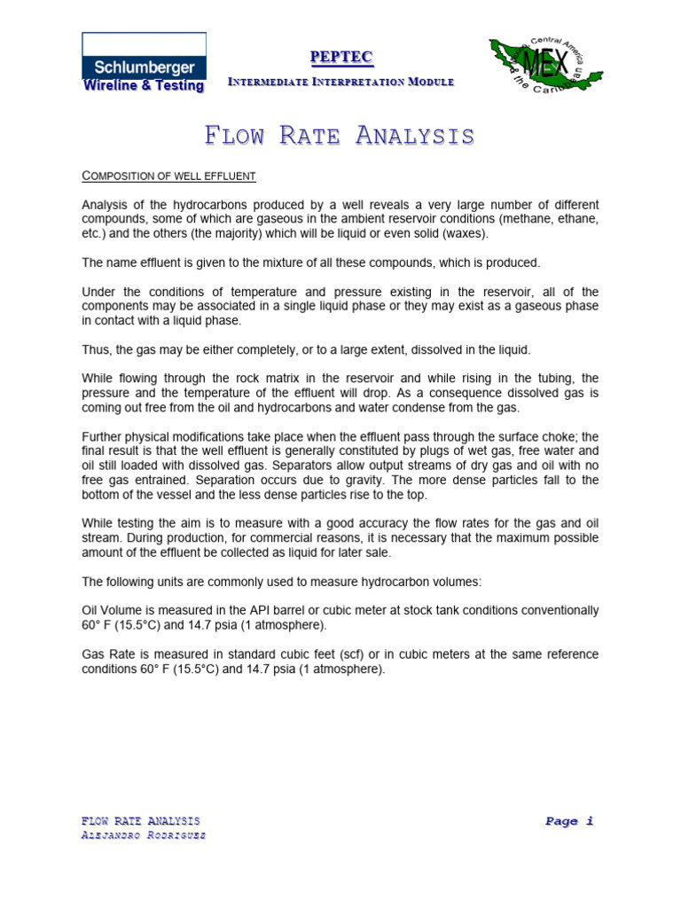 01Flow Rate Analysis | PDF | Flow Measurement | Density