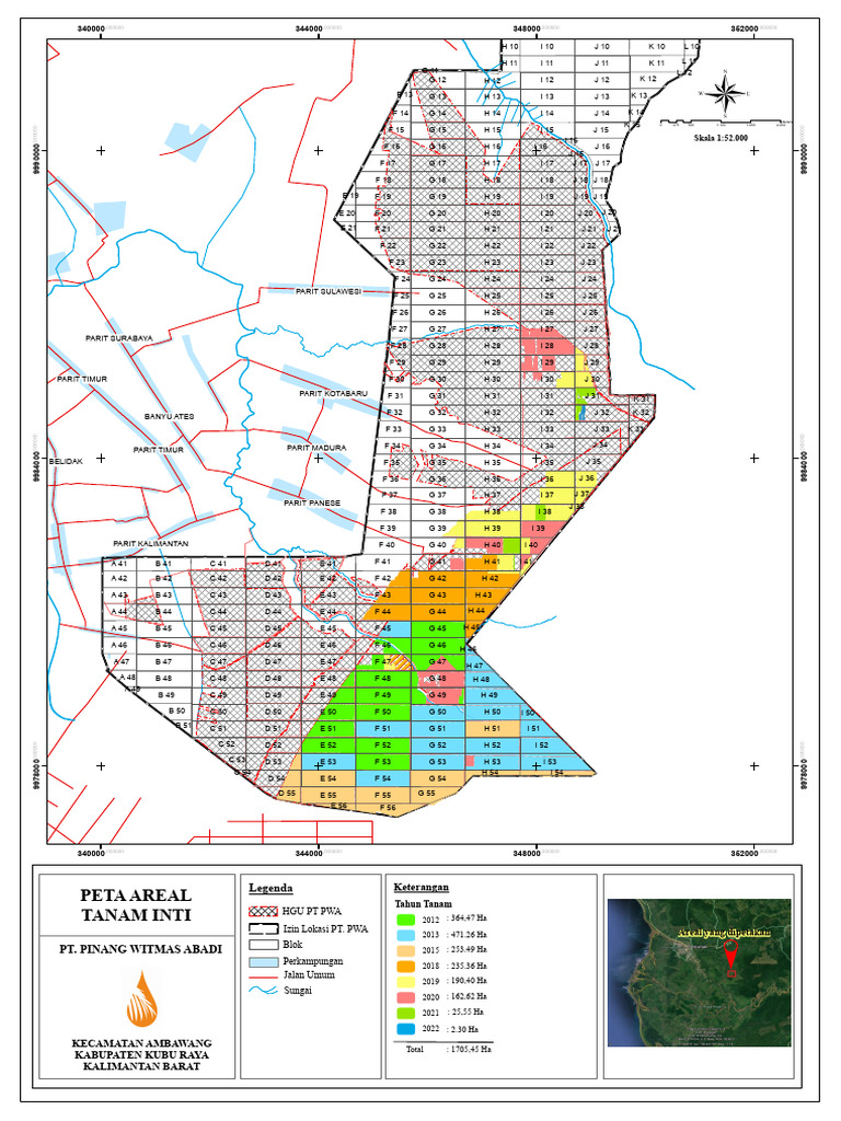 PETA AREAL TANAM INTI PT PWA 2026 Bank PDF 1