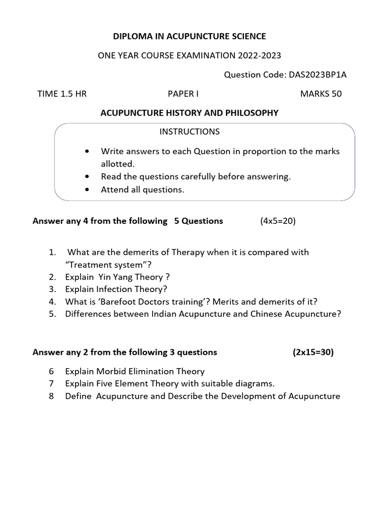 Question PAPER 1 History and Philosophy 2023 | PDF