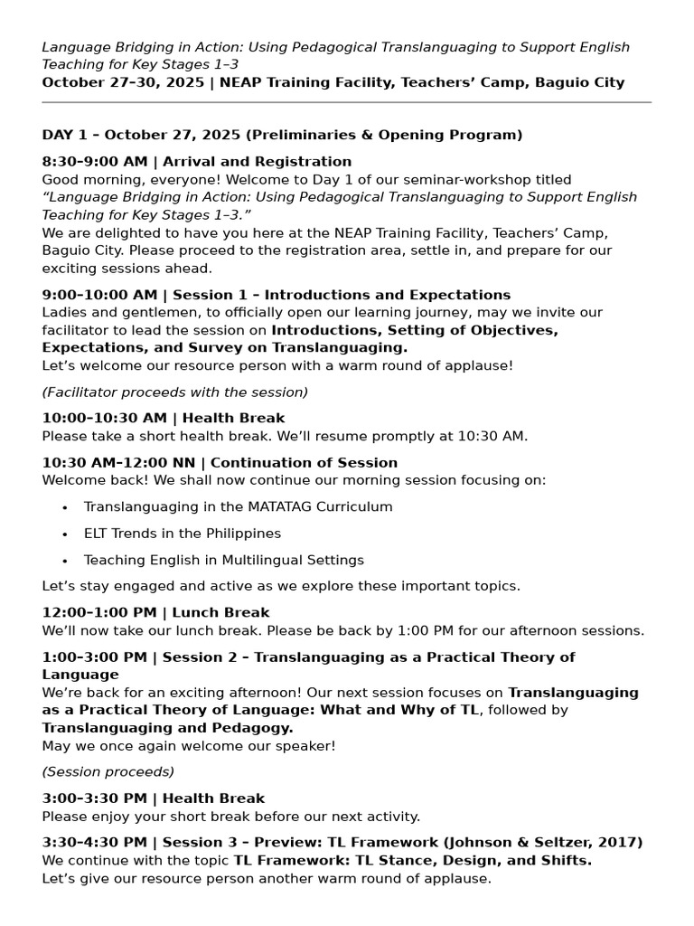 Translanguaging | PDF | Pedagogy | Lesson Plan