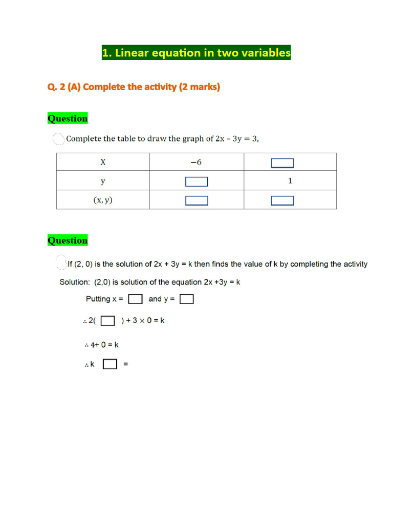 Activity Based Practice Questions | PDF