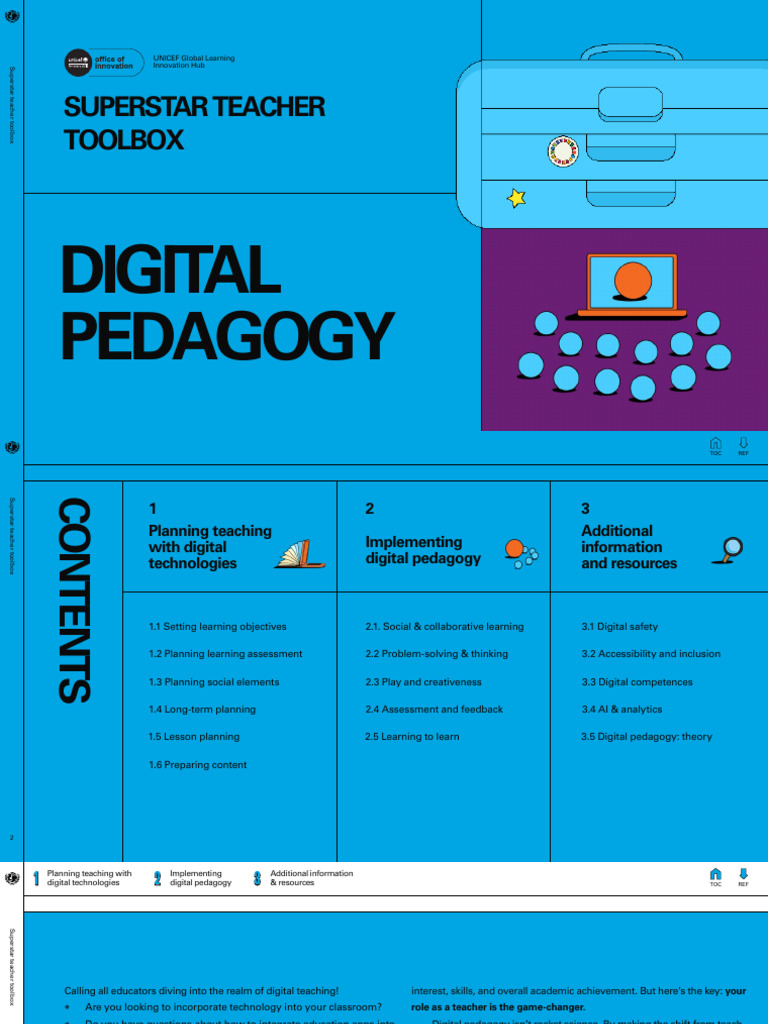 Unicef Superstar Teacher Toolbox Digital Pedagogy PDF | PDF | Learning ...