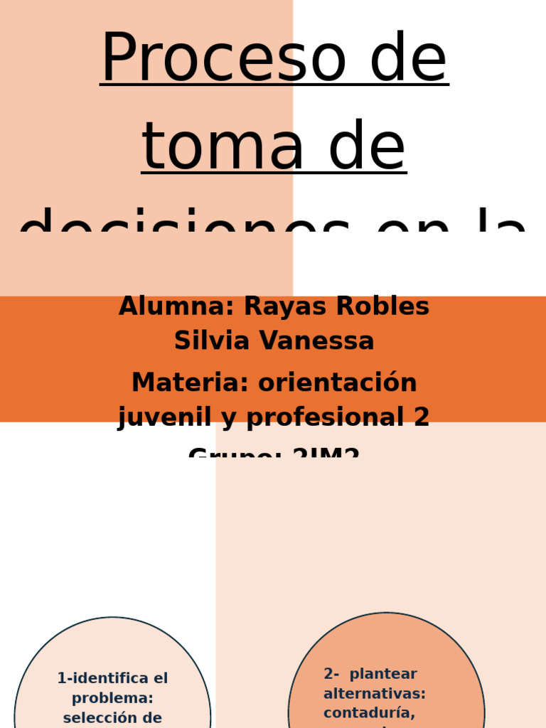 Proceso de Toma de Decisiones en La | PDF
