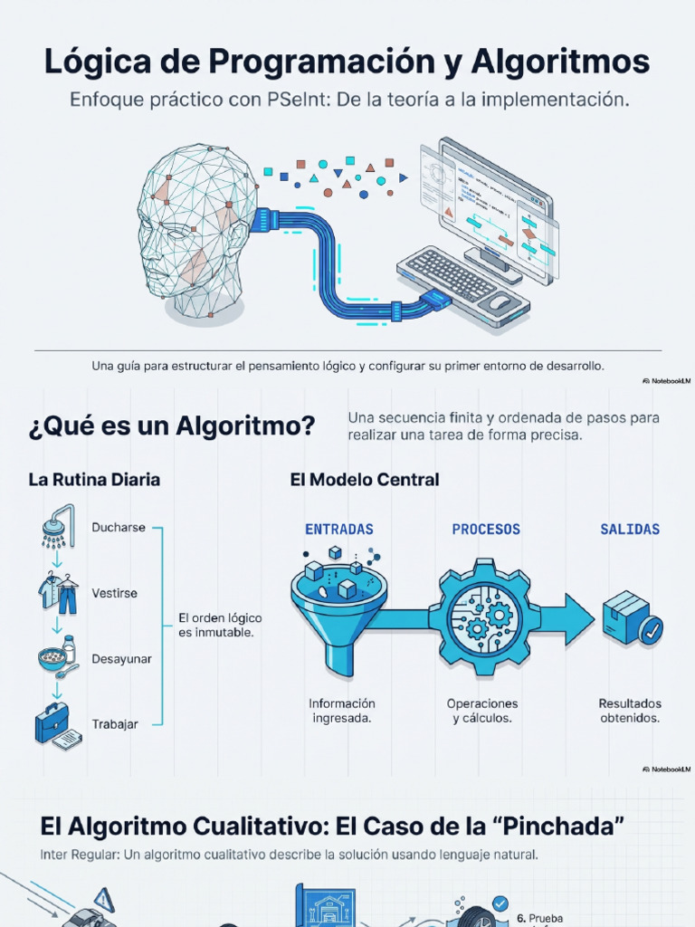 Lógica de Programación y Algoritmos Con PSeInt | PDF