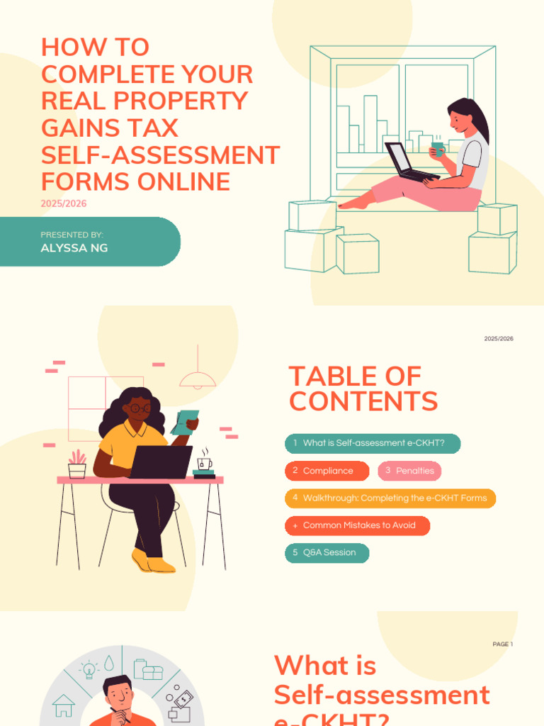 How to Complete Your Real Property Gains Tax Self-Assessment Forms ...