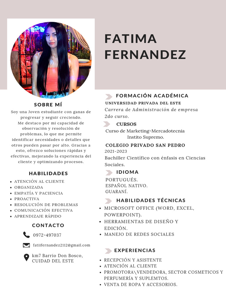 CV Fatima Fernández | PDF