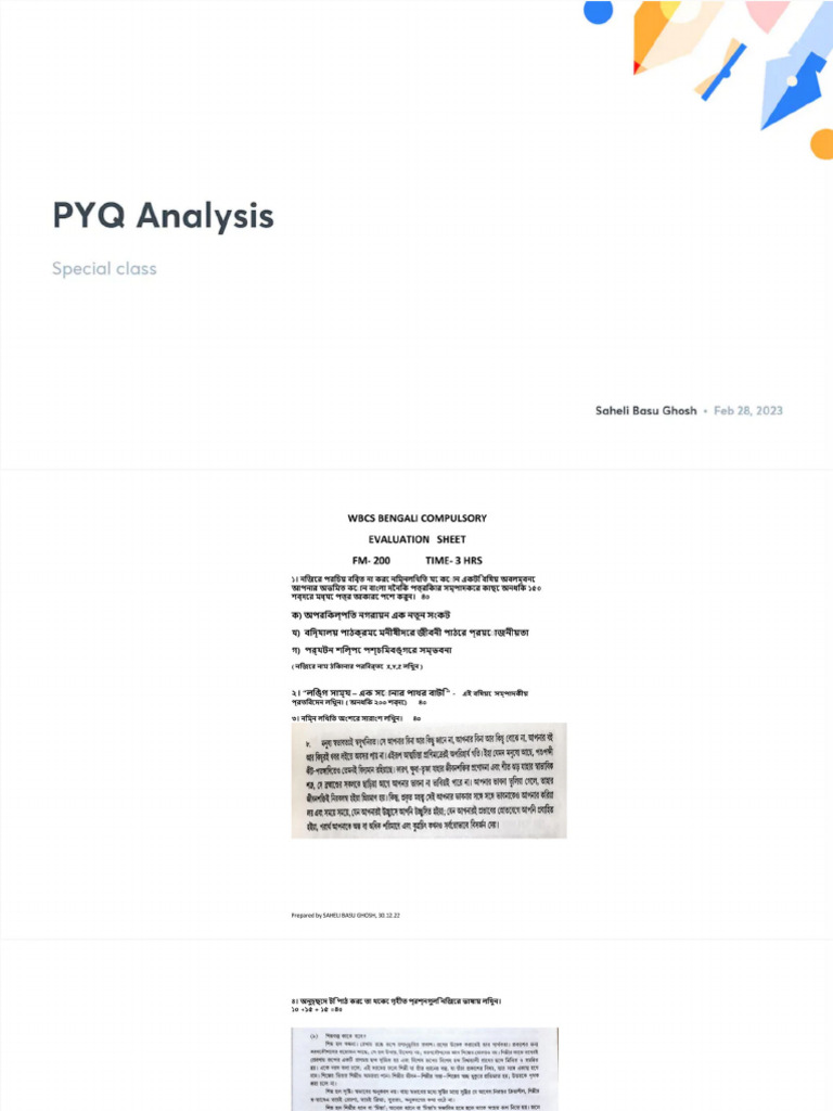 PYQ Analysis No Anno | PDF