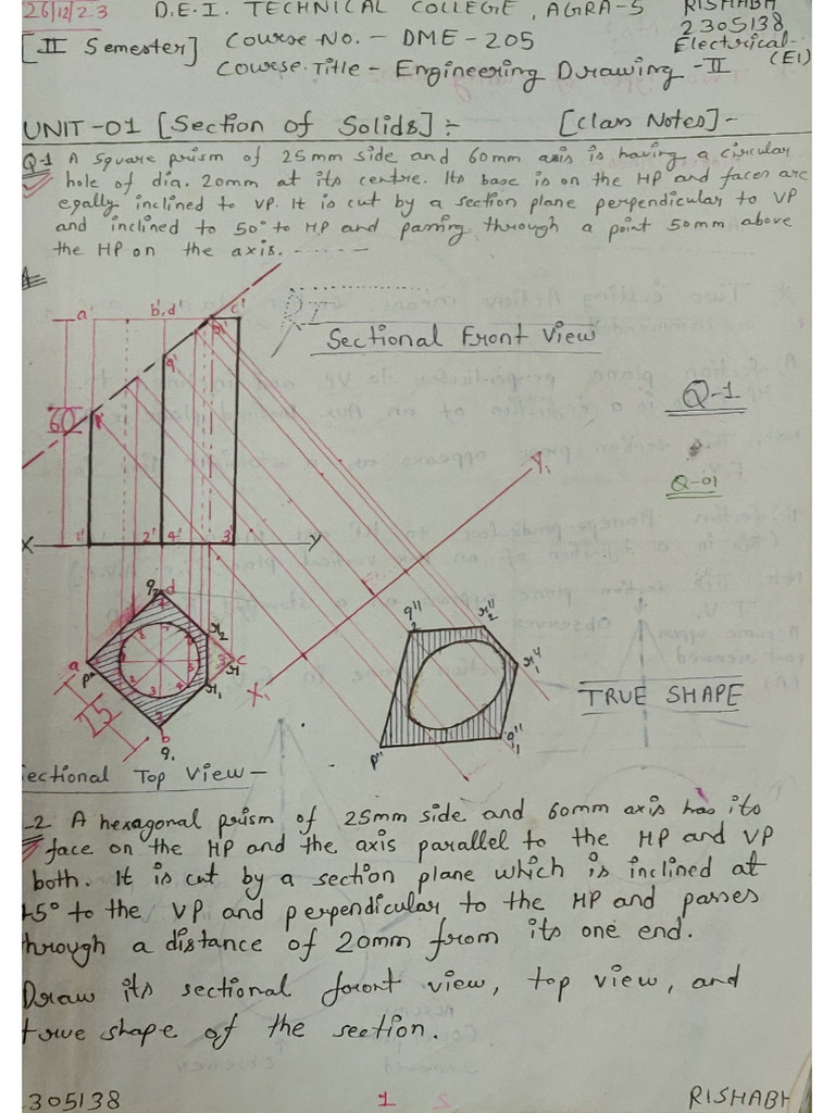 Engineering Drawing PDF | PDF