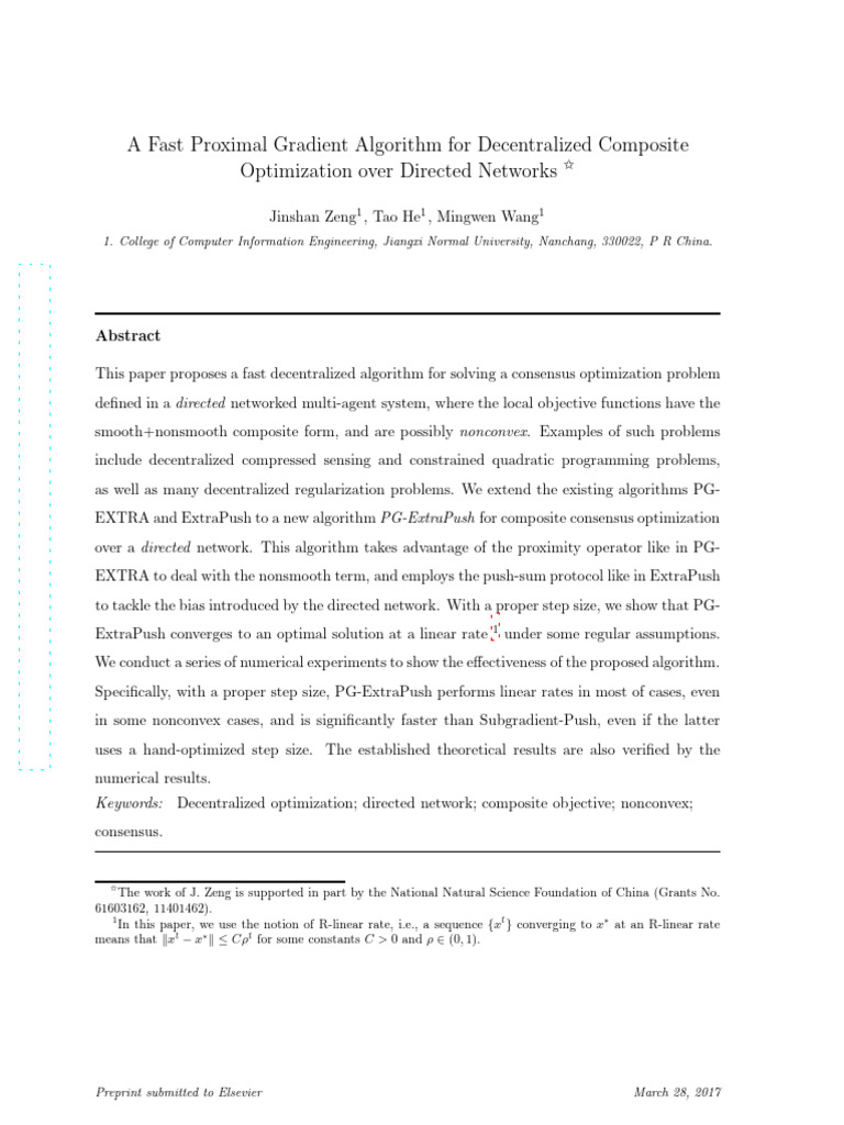 A Fast Proximal Gradient Algorithm for Decentralized Composite ...