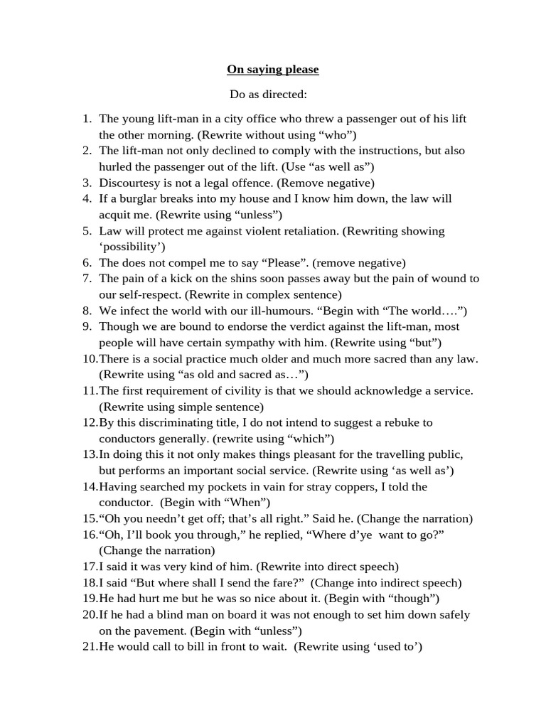 Grammar on on Saying Please | PDF | Chess | Chess Theory