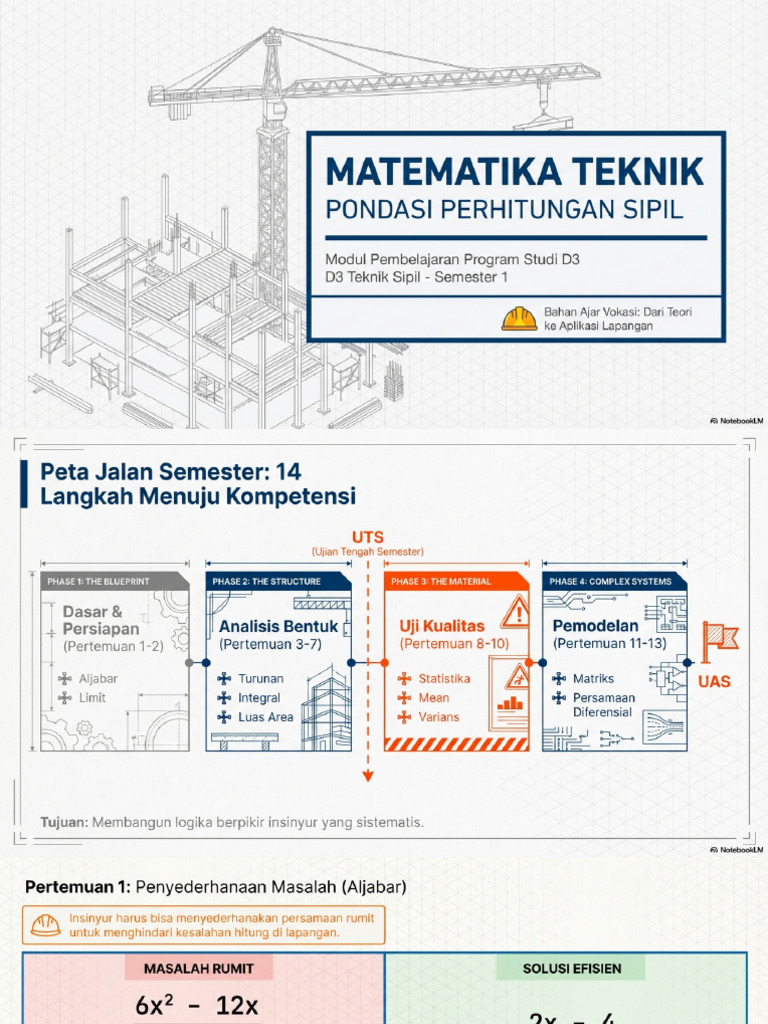 Civil Engineering Math Blueprint | PDF